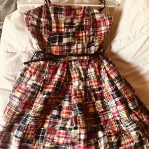 Tommy Hilfiger strapless patchwork dress